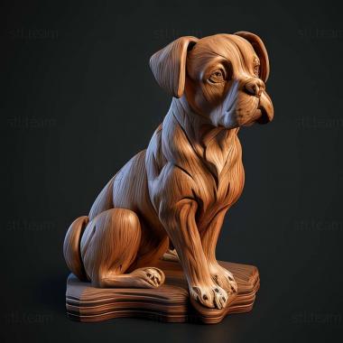 3D model Dunker dog breed dog (STL)